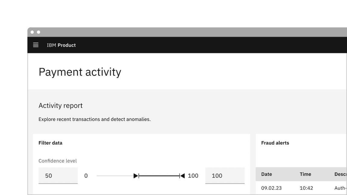 Image example of a range slider in context